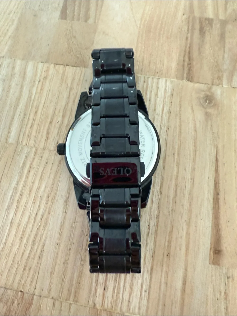 OLEVS black classic watch NEW BATTERY
